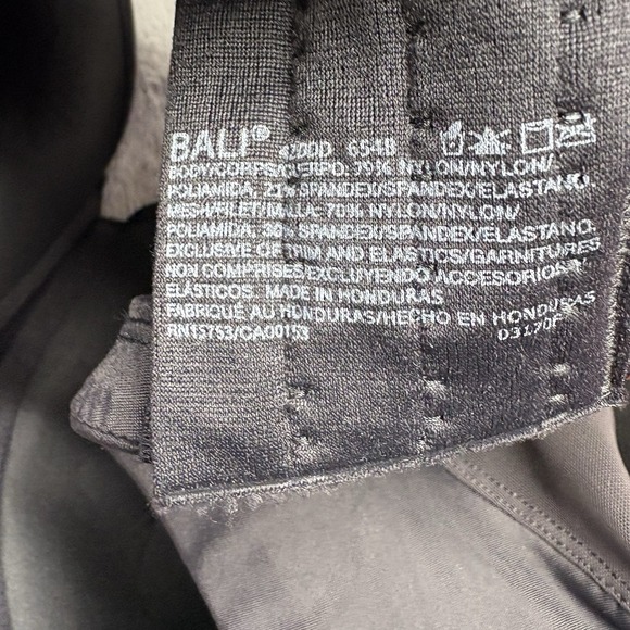 Bali Womens Bra 42DDD Black Style DF6548 Smoothing Underwire Mesh Breathable - Picture 11 of 12